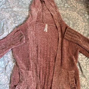 Pink Knit Cardigan